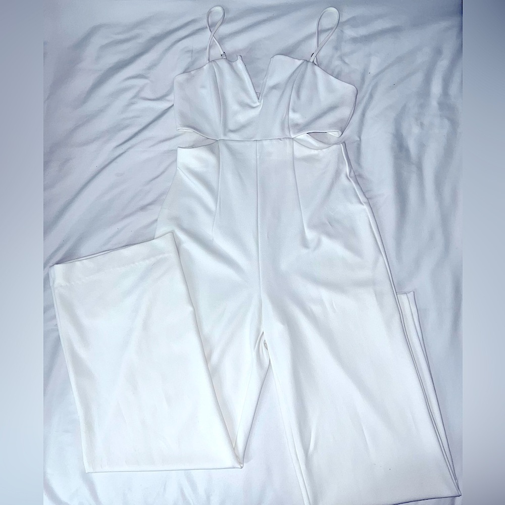 Wide Leg Jumpsuit / White